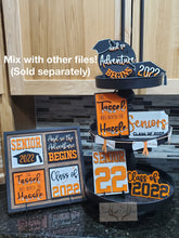 Load image into Gallery viewer, Graduation Gumball Scoop Sign File SVG, Glowforge, Tier Tray, LuckyHeartDesignsCo