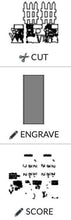Load image into Gallery viewer, Camping Interchangeable Fence File SVG, Camper, S'Mores, Glowforge, LuckyHeartDesignsCo