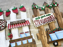 Load image into Gallery viewer, Strawberry Interchangeable Fence File SVG, Fruit Summer Glowforge, LuckyHeartDesignsCo