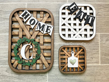 Load image into Gallery viewer, Tobacco Basket Decor File SVG, Farmhouse Glowforge, LuckyHeartDesignsCo