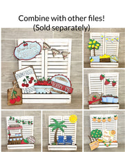 Load image into Gallery viewer, Cherry Pie Summer Tiered Tray File SVG, Fruit Tier Tray, Glowforge, LuckyHeartDesignsCo