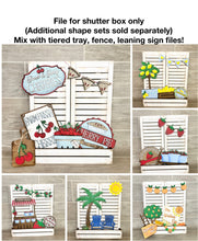 Load image into Gallery viewer, Interchangeable Shutter Box File SVG, Glowforge, LuckyHeartDesignsCo