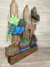 Load image into Gallery viewer, Interchangeable Fence Box File SVG, Glowforge, LuckyHeartDesignsCo