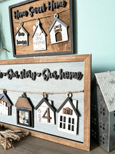 Load image into Gallery viewer, House Ornament Display Sign File SVG, Family Personalized Glowforge, LuckyHeartDesignsCo