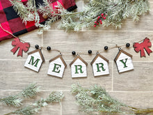 Load image into Gallery viewer, Initial Shiplap Houses Christmas Ornaments File SVG, Glowforge Farmhouse, LuckyHeartDesignsCo