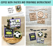 Load image into Gallery viewer, Halloween Quick and Easy Tiered Tray File SVG, Glowforge Tier Tray, LuckyHeartDesignsCO