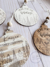 Load image into Gallery viewer, Reindeer Tree Christmas Ornament File SVG, Glowforge, LuckyHeartDesignsCo