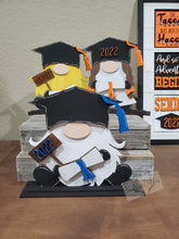 Load image into Gallery viewer, Graduation Standing Gnome File SVG, Glowforge, LuckyHeartDesignsCo