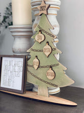 Load image into Gallery viewer, Standing Family Christmas Tree File SVG, Glowforge, LuckyHeartDesignsCo