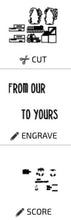 Load image into Gallery viewer, Christmas Interchangeable Standing Gnome Countdown File SVG, Glowforge, LuckyHeartDesignsCo