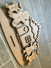 Load image into Gallery viewer, Standing Gingerbread Family File SVG File, Glowforge, LuckyHeartDesignsCo