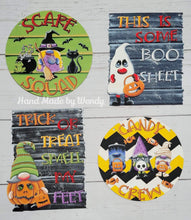 Load image into Gallery viewer, Gnome Halloween Door Hanger Bundle File SVG, Glowforge, LuckyHeartDesignsCo