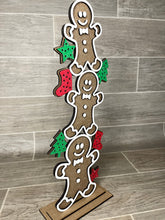Load image into Gallery viewer, Stacking Gingerbread Christmas File SVG, GLOWFORGE, LuckyHeartDesignsCo