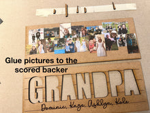 Load image into Gallery viewer, Mom Grandma Day Photo Frame Sign File SVG, Mother's Day, Glowforge, LuckyHeartDesignsCo