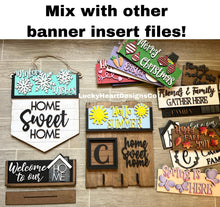 Load image into Gallery viewer, Shiplap Key Holder for the Interchangeable Banner File SVG, Glowforge, LuckyHeartDesignsCo
