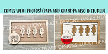 Load image into Gallery viewer, Hooked on Dad Fishing Father's Day Sign File, Glowforge, LuckyHeartDesignsCo