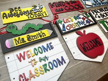 Load image into Gallery viewer, School Interchangeable Banner File SVG, Glowforge, LuckyHeartDesignsCo