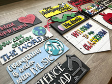 Load image into Gallery viewer, School Interchangeable Banner File SVG, Glowforge, LuckyHeartDesignsCo