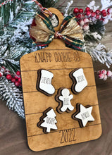 Load image into Gallery viewer, Cutting Board Cookie Family Christmas Ornament File SVG, Glowforge, LuckyHeartDesignsCo