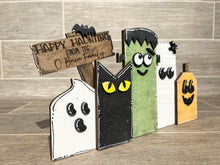 Load image into Gallery viewer, Rustic Standing Halloween Family File SVG, Glowforge, LuckyHeartDesignsCo