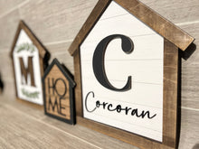 Load image into Gallery viewer, House Shiplap Initial Sign File SVG, Glowforge Farmhouse, LuckyHeartDesignsCo