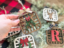Load image into Gallery viewer, Tobacco Basket Christmas Ornament File SVG, Glowforge, LuckyHeartDesignsCo