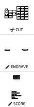 Load image into Gallery viewer, Snowman Family Frame File SVG, Glowforge, LuckyHeartDesignsCo
