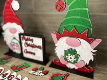 Load image into Gallery viewer, Christmas Interchangeable Standing Gnome Countdown File SVG, Glowforge, LuckyHeartDesignsCo