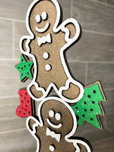 Load image into Gallery viewer, Stacking Gingerbread Christmas File SVG, GLOWFORGE, LuckyHeartDesignsCo