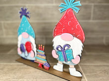 Load image into Gallery viewer, Birthday Standing Tall Gnome Interchangeable File SVG, Glowforge, LuckyHeartDesignsCo