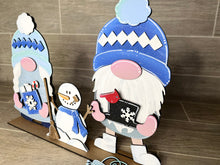 Load image into Gallery viewer, Winter Standing Tall Gnome Interchangeable File SVG, Glowforge, LuckyHeartDesignsCo