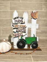 Load image into Gallery viewer, Fall Interchangeable Fence File SVG, Glowforge, Scarecrow, Gnome, Tractor, LuckyHeartDesignsCo