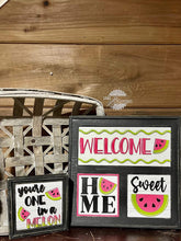 Load image into Gallery viewer, Watermelon Interchangeable Leaning Sign File SVG