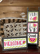 Load image into Gallery viewer, Watermelon Interchangeable Leaning Sign File SVG