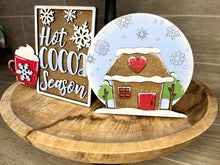 Load image into Gallery viewer, Hot Cocoa Quick and Easy Tiered Tray File SVG, Glowforge Winter Tier Tray, LuckyHeartDesignsCo