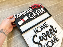 Load image into Gallery viewer, Graduation Interchangeable Banner Sign File SVG, Glowforge, LuckyHeartDesignsCo