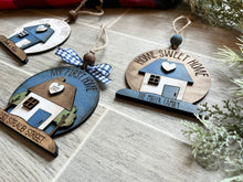 Load image into Gallery viewer, Our First Home House Christmas Ornament File SVG, Glowforge, LuckyHeartDesignsCO