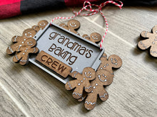 Load image into Gallery viewer, Gingerbread Family Christmas Ornament File SVG, File SVG, Glowforge, LuckyHeartDesignsCo