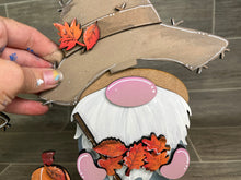 Load image into Gallery viewer, Fall Standing Tall Gnome Interchangeable File SVG, Glowforge, LuckyHeartDesignsCo