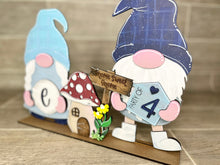 Load image into Gallery viewer, Family Home Standing Tall Gnome Interchangeable File SVG, Glowforge, LuckyHeartDesignsCo