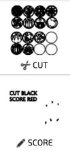 Load image into Gallery viewer, Simple Shapes Round Interchangeable Leaning Sign File, Glowforge, LuckyHeartDesignsCo