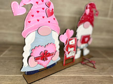 Load image into Gallery viewer, Valentines Day Standing Tall Gnome Interchangeable File SVG, Glowforge, LuckyHeartDesignsCo