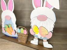 Load image into Gallery viewer, Easter Standing Tall Gnome Interchangeable File SVG, Glowforge, LuckyHeartDesignsCo