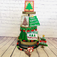 Load image into Gallery viewer, Christmas Tree Tiered Tray File SVG, Glowforge Laser, Tier Tray, LuckyHeartDesignsCo