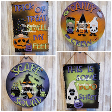 Load image into Gallery viewer, Gnome Halloween Door Hanger Bundle File SVG, Glowforge, LuckyHeartDesignsCo