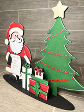 Load image into Gallery viewer, Standing Santa Christmas File SVG, Glowforge Holiday, LuckyHeartDesignsCo