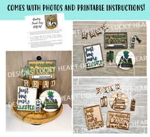 Load image into Gallery viewer, Reading Book Quick and Easy Tiered Tray File SVG, Glowforge Tier Tray, LuckyHeartDesignsCo