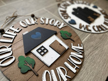 Load image into Gallery viewer, Family Home Door Hanger Bundle File SVG, Glowforge, LuckyHeartDesignsCo
