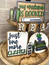 Load image into Gallery viewer, Reading Book Quick and Easy Tiered Tray File SVG, Glowforge Tier Tray, LuckyHeartDesignsCo