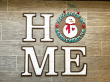 Load image into Gallery viewer, Home Letters for Large Wall Sign File SVG, Glowforge Shiplap, LuckyHeartDesignsCo